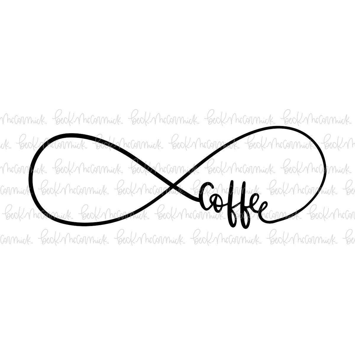 Infinite Coffee - Infinity SVG File