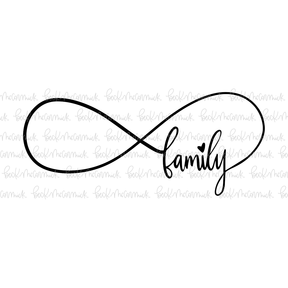 Infinite Family - Infinity SVG File