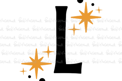 Magic Stars And Sparkle Letter L - Halloween SVG File