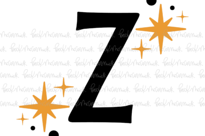 Magic Stars And Sparkle Letter Z - Halloween SVG File