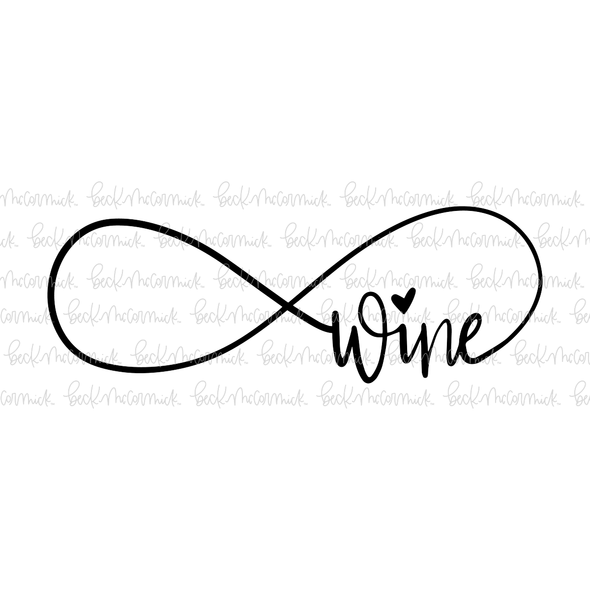 Wine - Infinity SVG File
