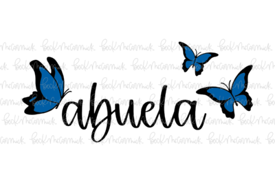 Abuela Butterflies - Family SVG File