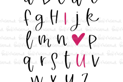 Alphabet I Heart U - Family SVG File, Home SVG File