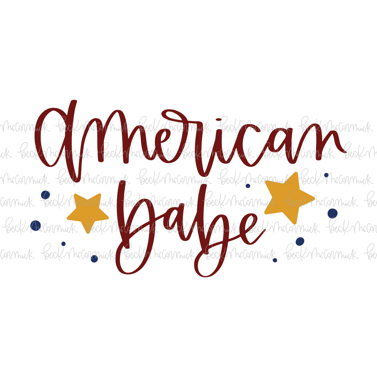American Babe 2 - Fourth of July SVG File