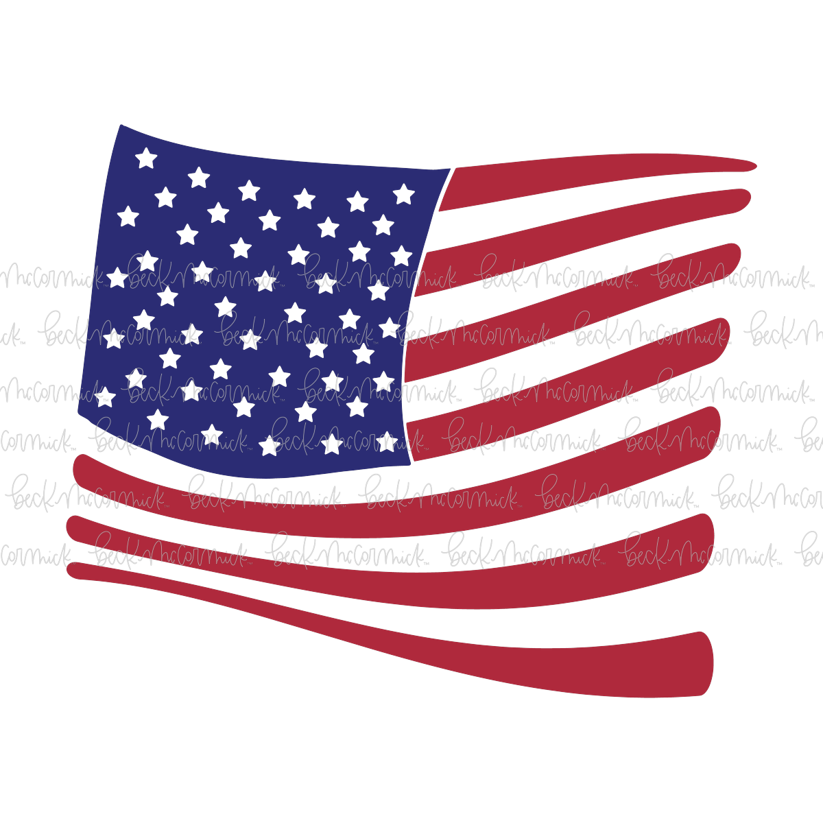 American Flag - Fourth of July SVG File