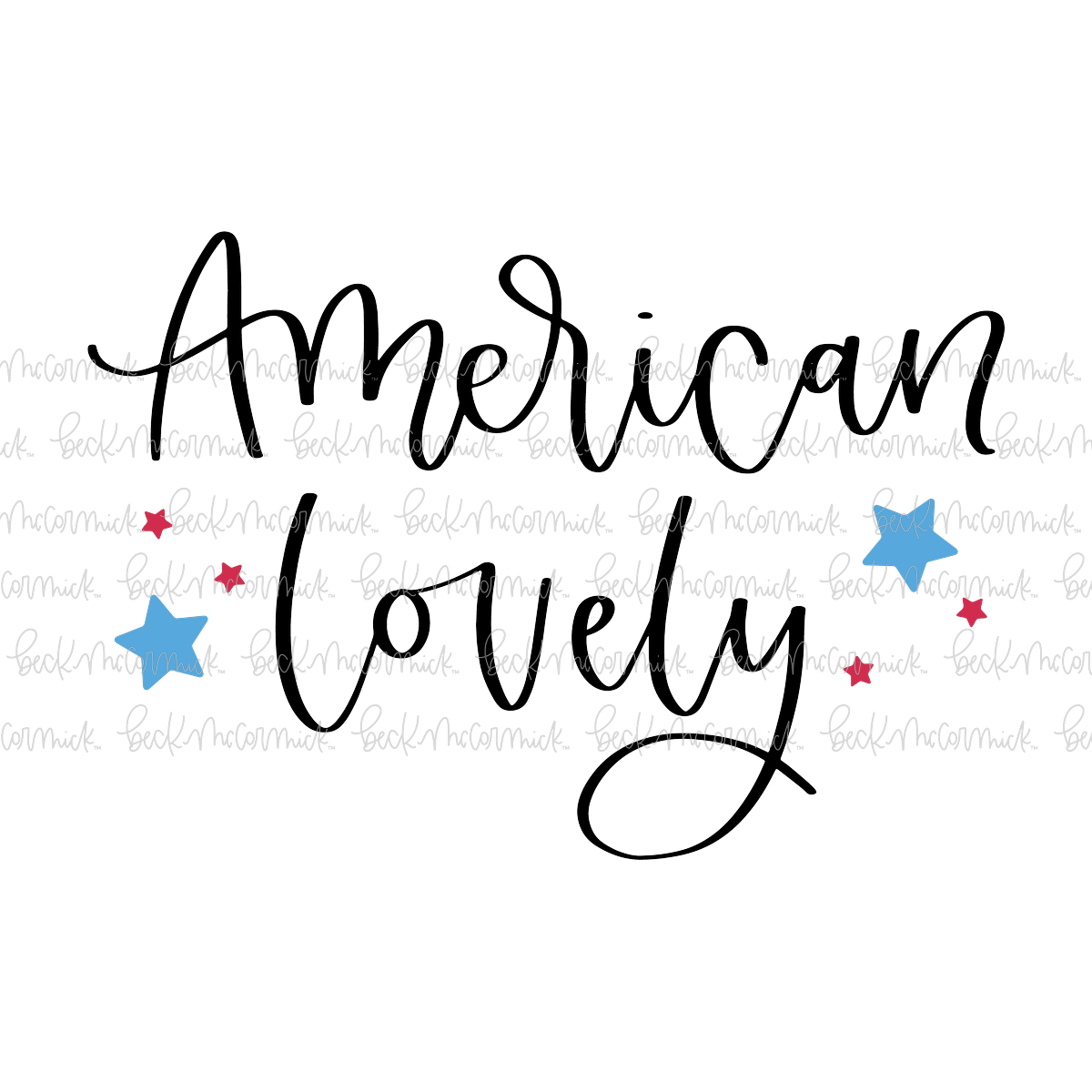 American Lovely 2 - Fourth of July SVG File