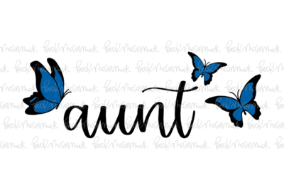 Aunt Butterflies - Family SVG File