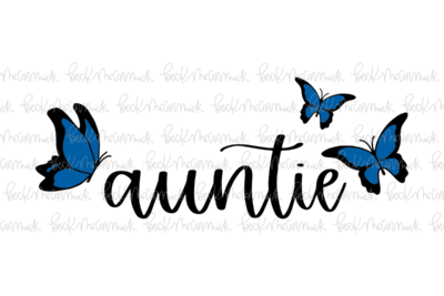 Auntie Butterflies - Family SVG File