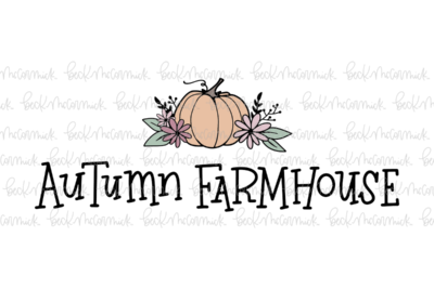 Autumn Farmhouse - Farm and Homestead SVG File