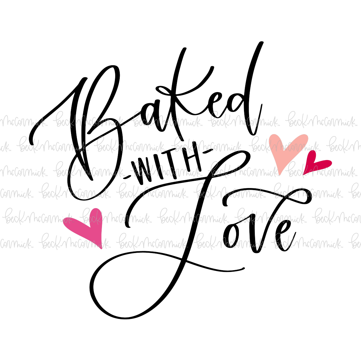 Baked With Love 2 - Food SVG File