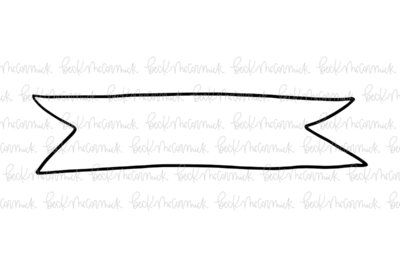 Banner Outline 2 - Doodle SVG, Graphics