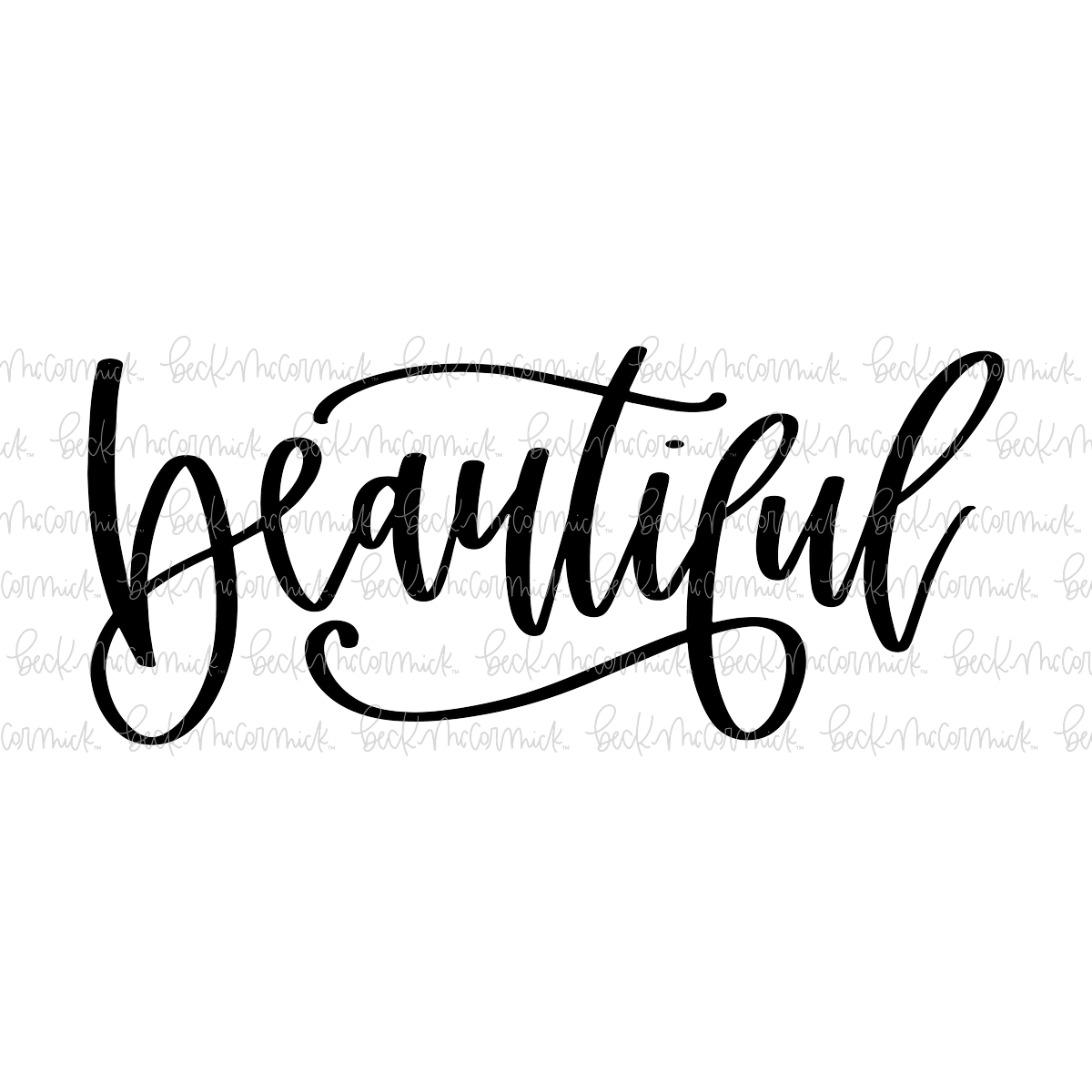 Beautiful 2 - Inspirational SVG File