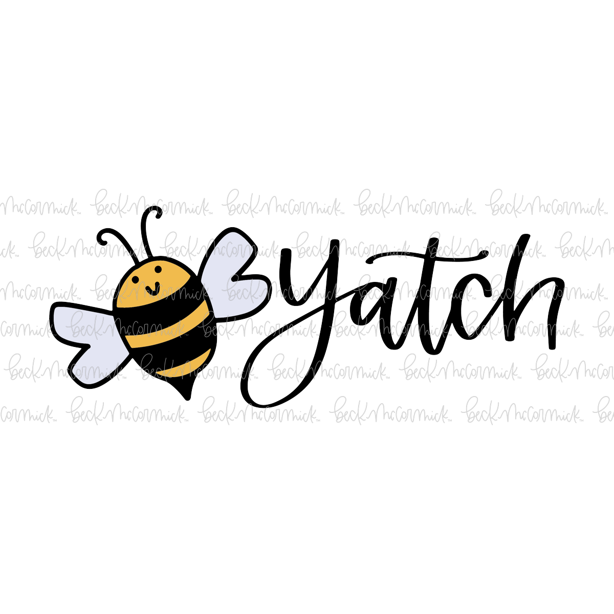 Bee Yatch - Funny and Sarcastic SVG File