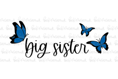 Big Sister Butterflies - Family SVG File