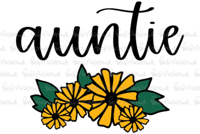 Bouquet Auntie - Family SVG File