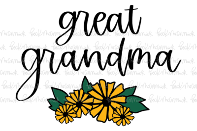 Bouquet Great Grandma - Family SVG File