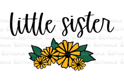 Bouquet Little Sister - Family SVG File