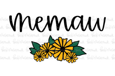 Bouquet Memaw - Family SVG File