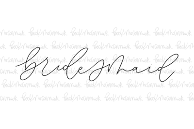 Bridesmaid - Family SVG File, Home SVG File