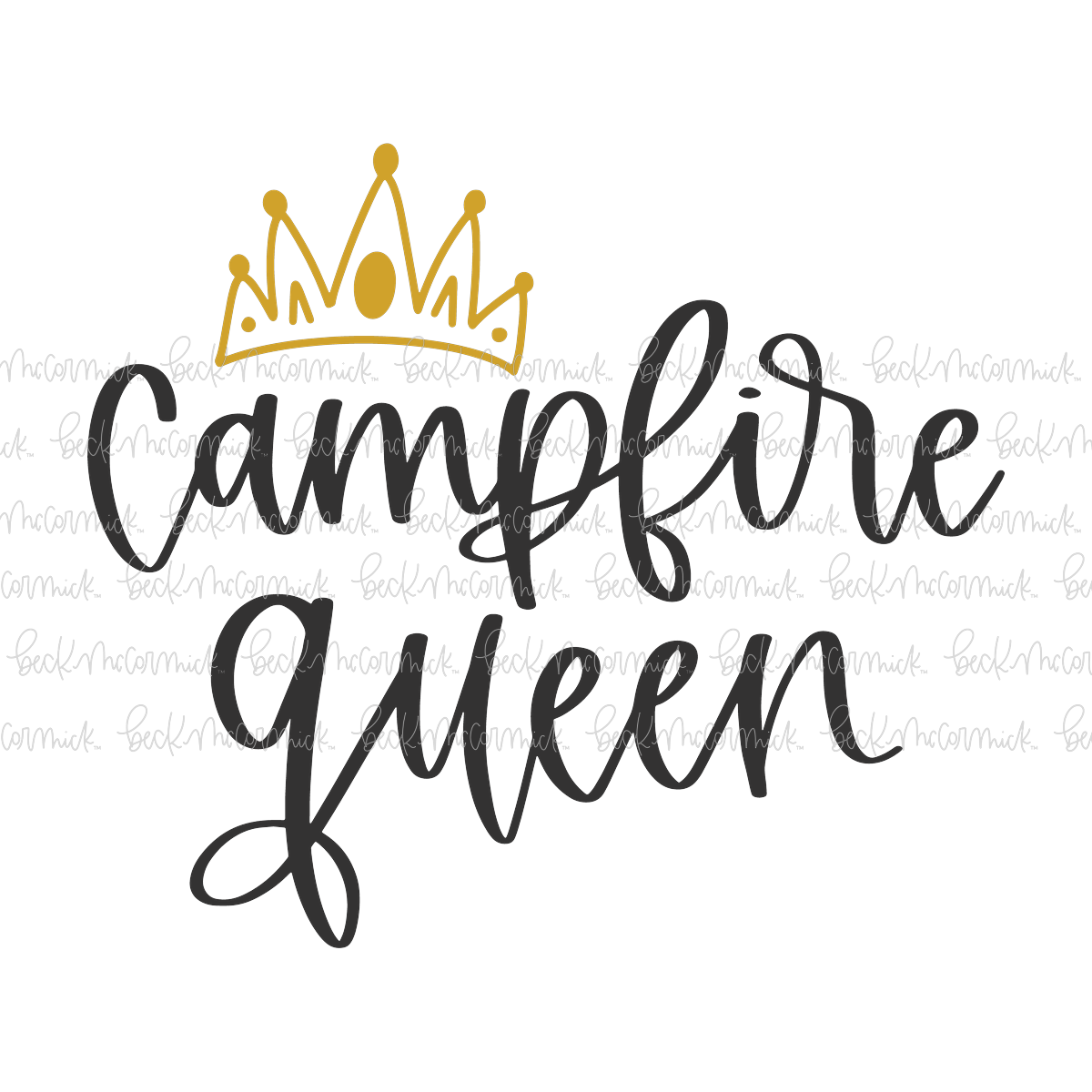 Campfire Queen - Camping SVG File