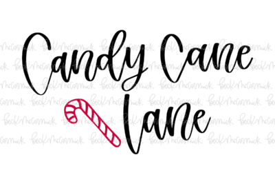 Candy Cane Lane - Christmas SVG File