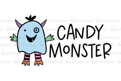Candy Monster - Halloween SVG File