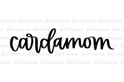 Cardamom - Spice SVGs, Kitchen SVGs, Label SVGs