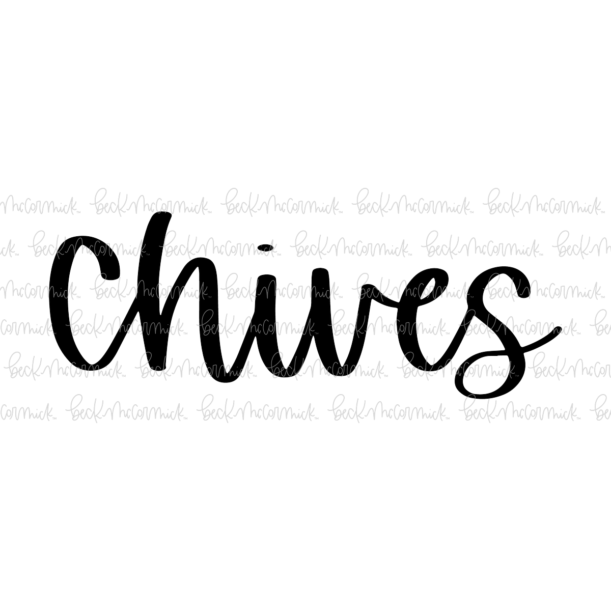 Chives - Spice SVGs, Kitchen SVGs, Label SVGs