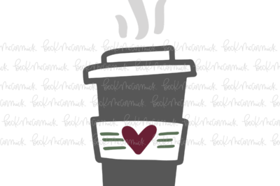 Coffee Cup With Heart Shape - Coffee SVG File