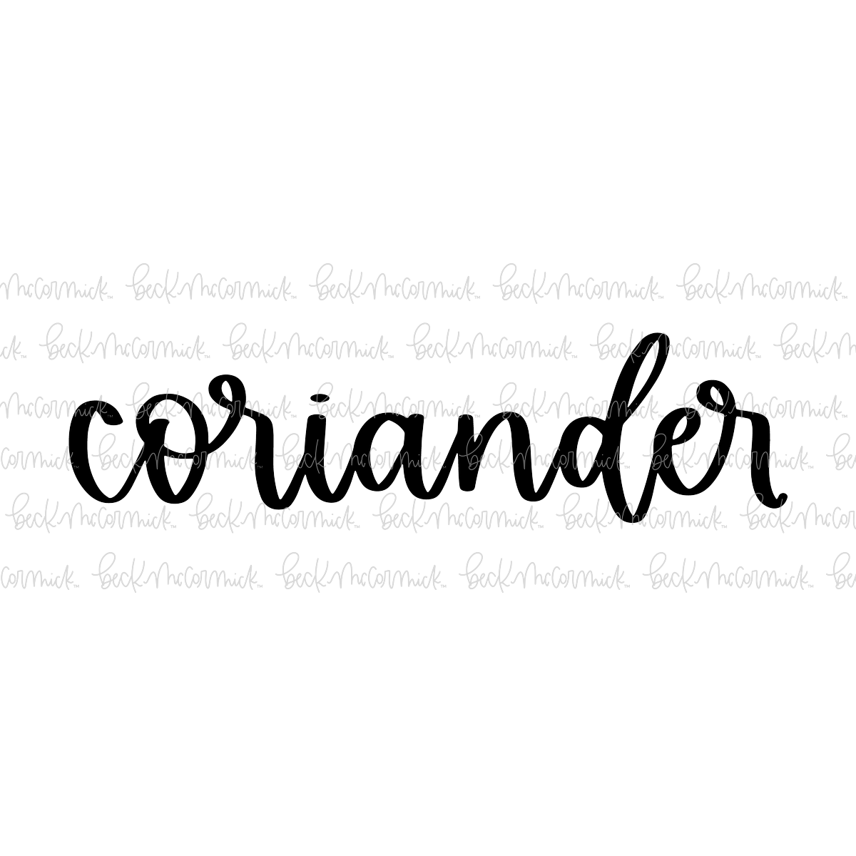 Coriander - Spice SVGs, Kitchen SVGs, Label SVGs