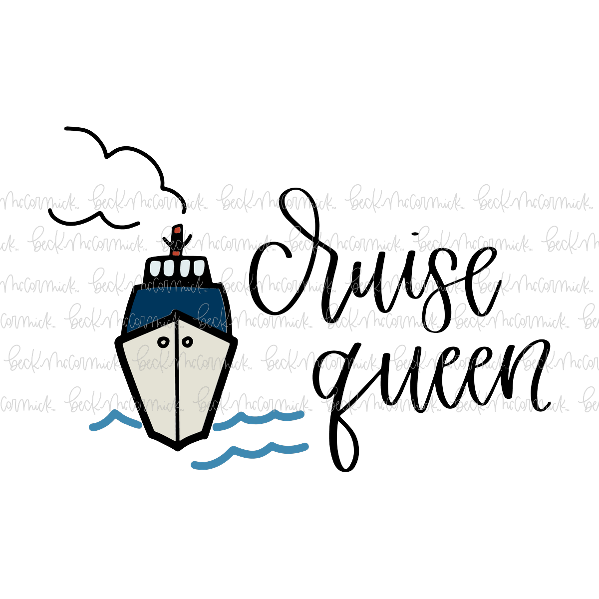 Cruise Queen - Travel and Adventure SVG File