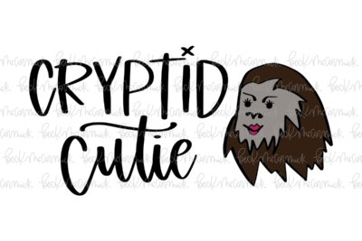 Cryptid Cutie With Bigfoot - Halloween SVG File