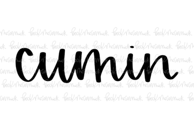 Cumin - Spice SVGs, Kitchen SVGs, Label SVGs