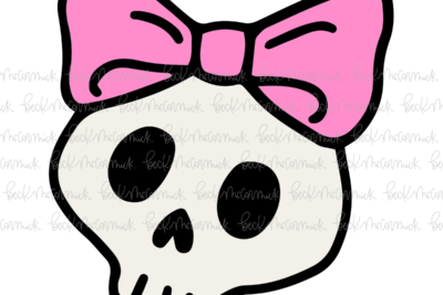 Cute Skull And Bow - Halloween SVG File
