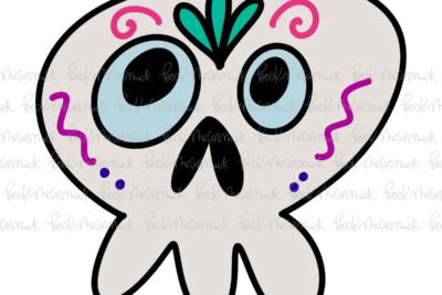 Dia De Los Muertos Sugar Skull Doodle - Halloween SVG File