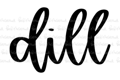 Dill - Spice SVGs, Kitchen SVGs, Label SVGs