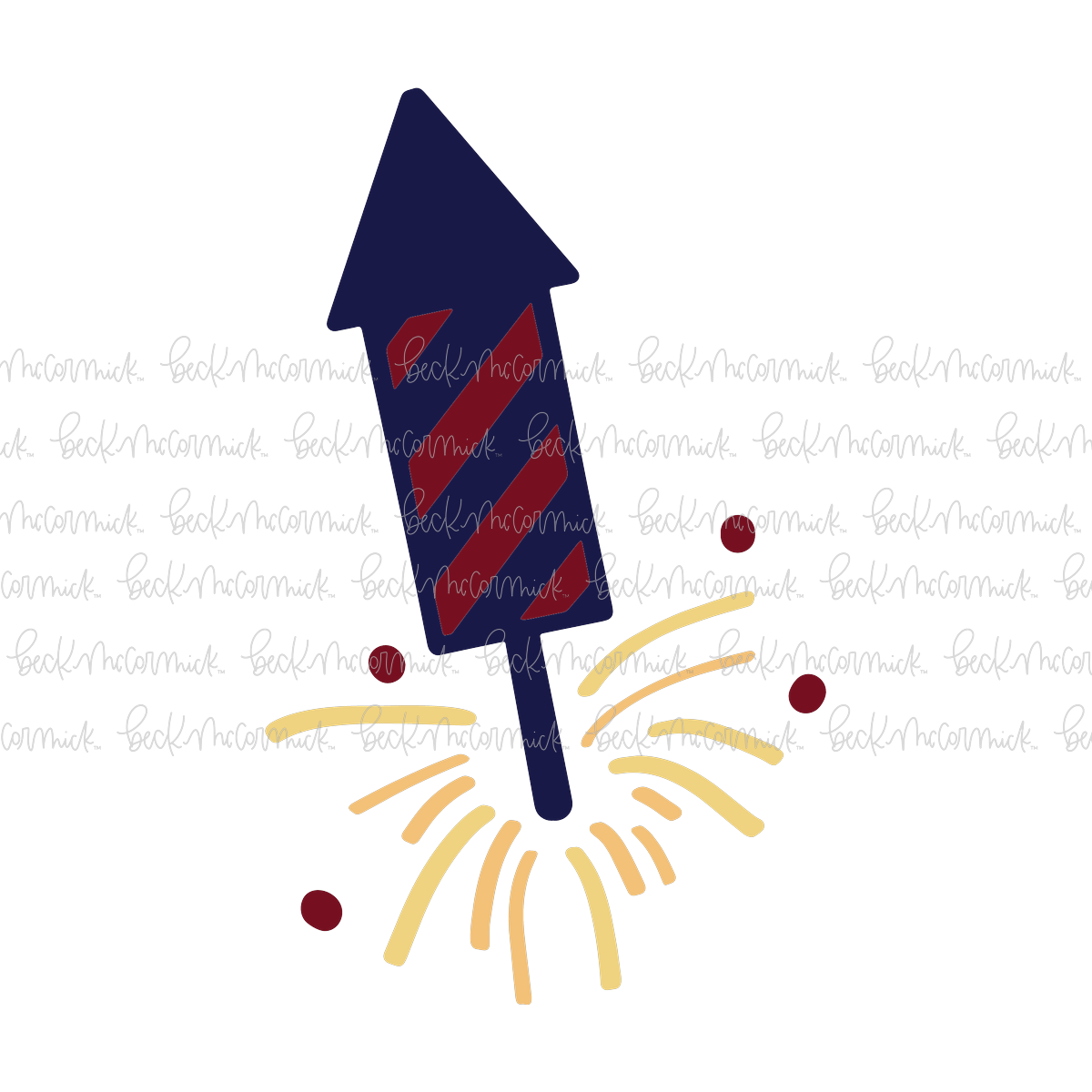 Firework Shape - Fourth of July SVG File