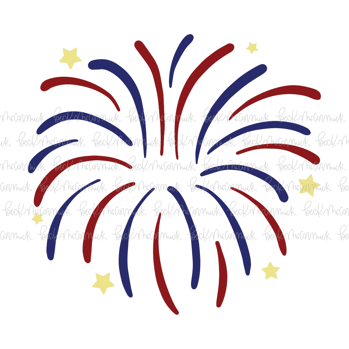 Fireworks 2 - Fourth of July SVG File