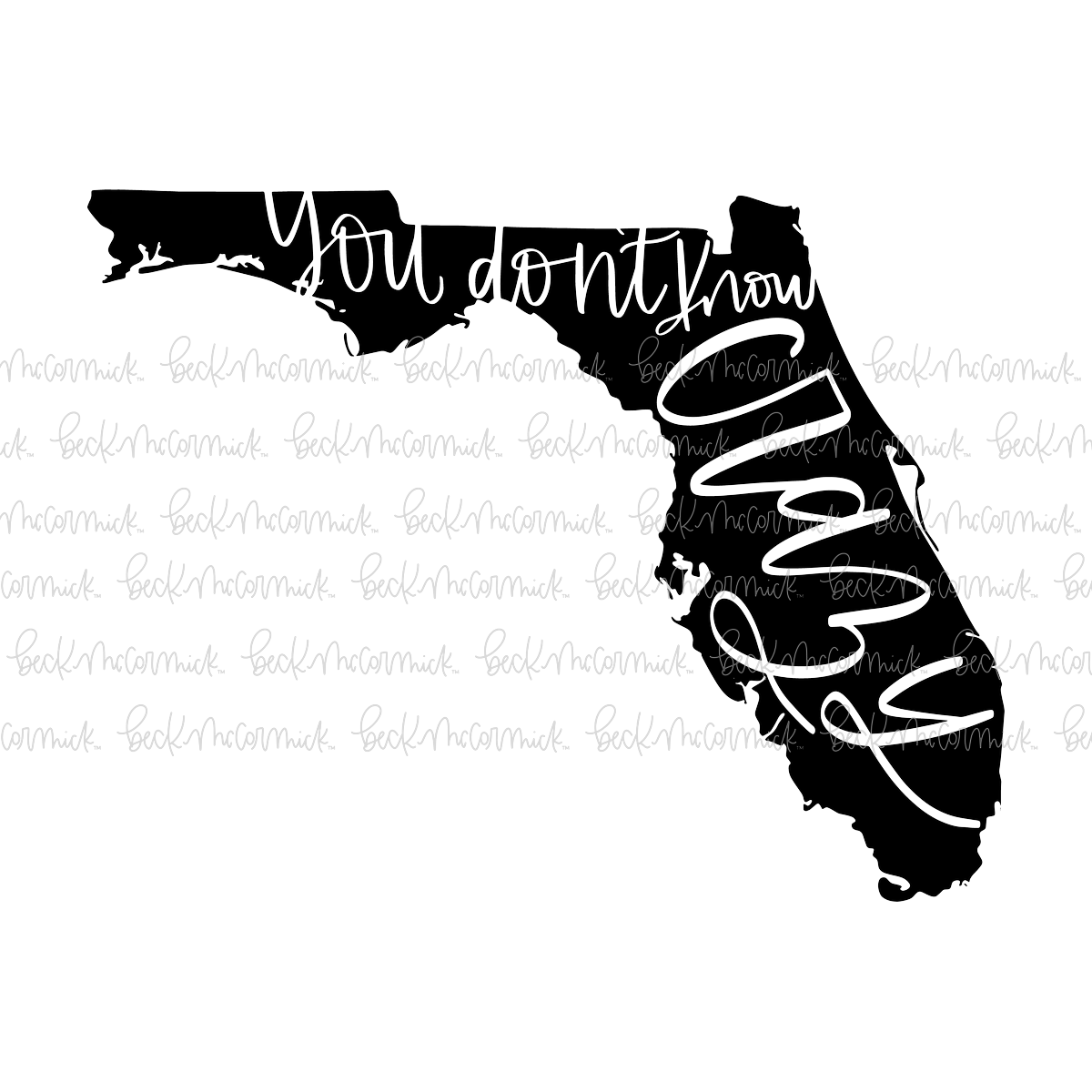 Floridayoudontknowcrazy - US State SVG