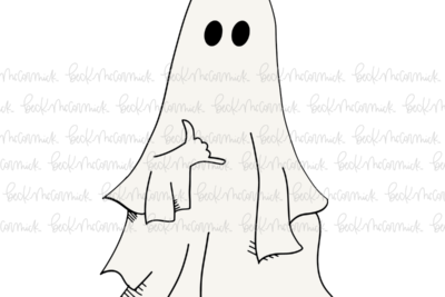 Ghost Shaka - Ghost SVG File, Halloween SVG File
