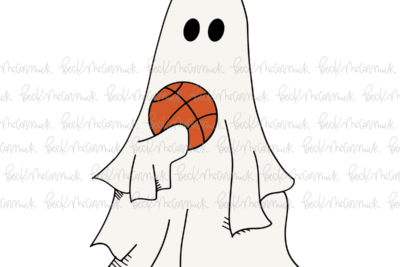 Ghost With Basketball - Ghost SVG File, Halloween SVG File