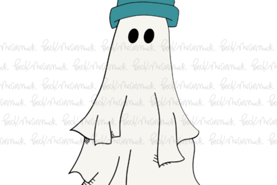 Ghost With Beanie - Ghost SVG File, Halloween SVG File