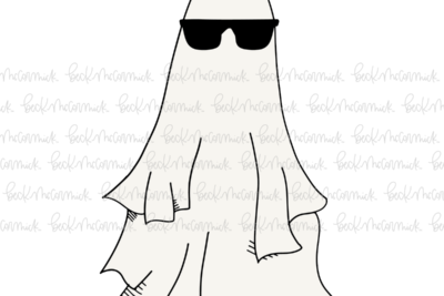 Ghost With Sunglasses - Ghost SVG File, Halloween SVG File