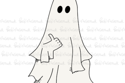 Ghost With Thumbs Up - Ghost SVG File, Halloween SVG File