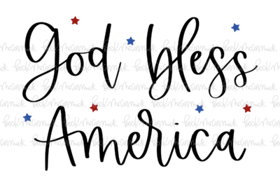 God Bless America - Christian SVG File