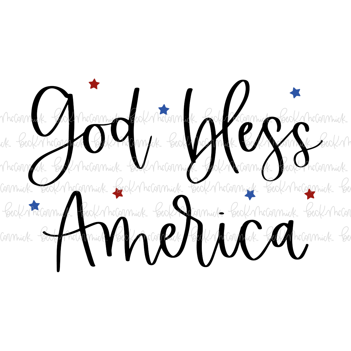 God Bless America - Christian SVG File