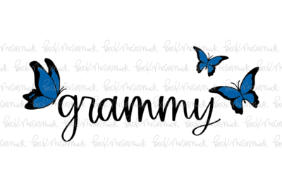 Grammy Butterflies - Family SVG File