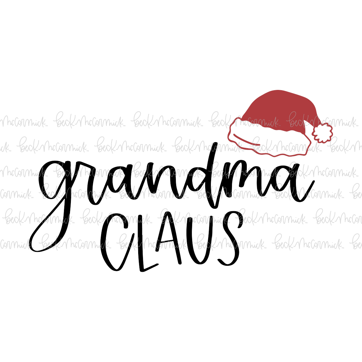 Grandma Claus - Christmas SVG File