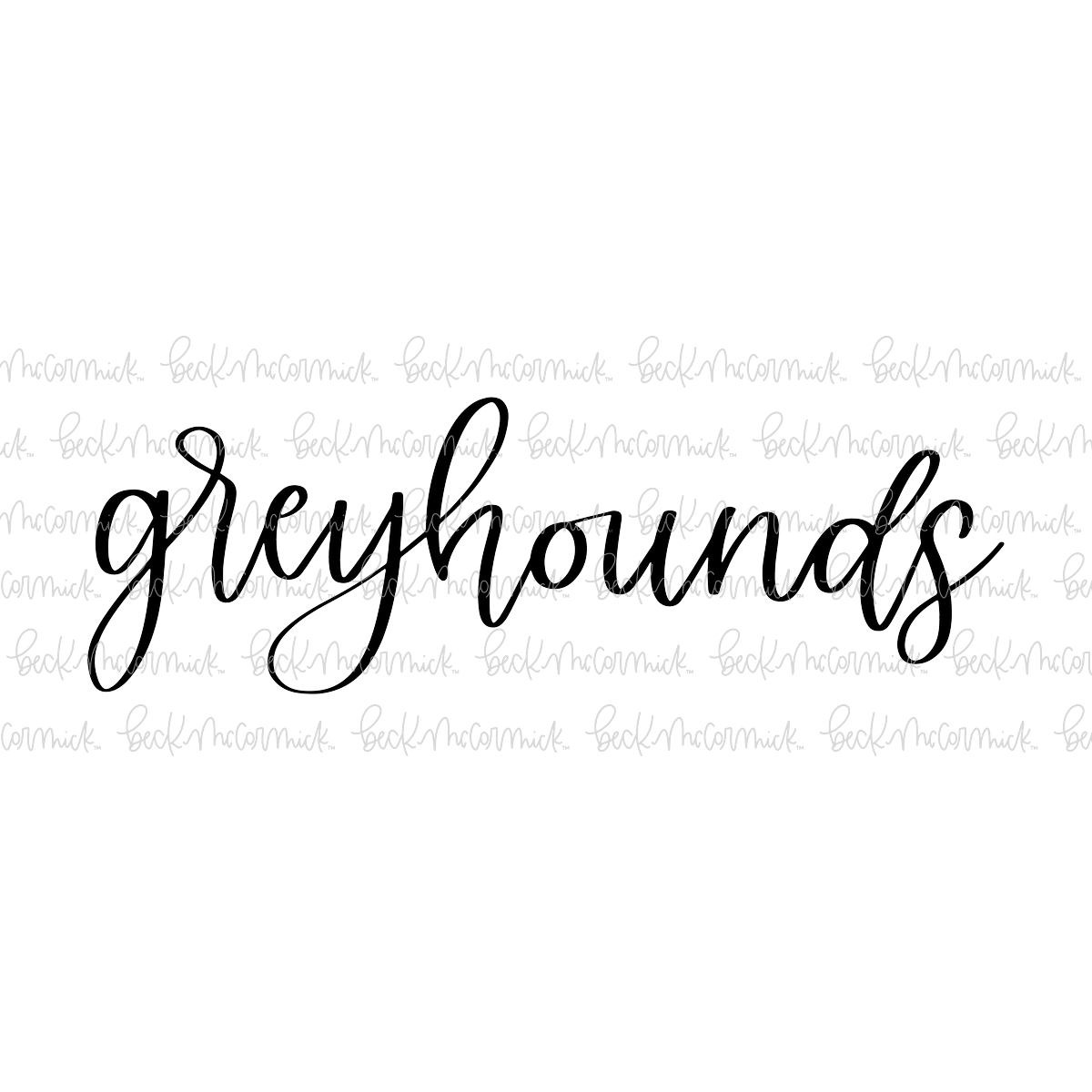 Greyhounds - Mascot SVG