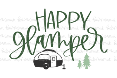 Happy Glamper - Camping SVG File